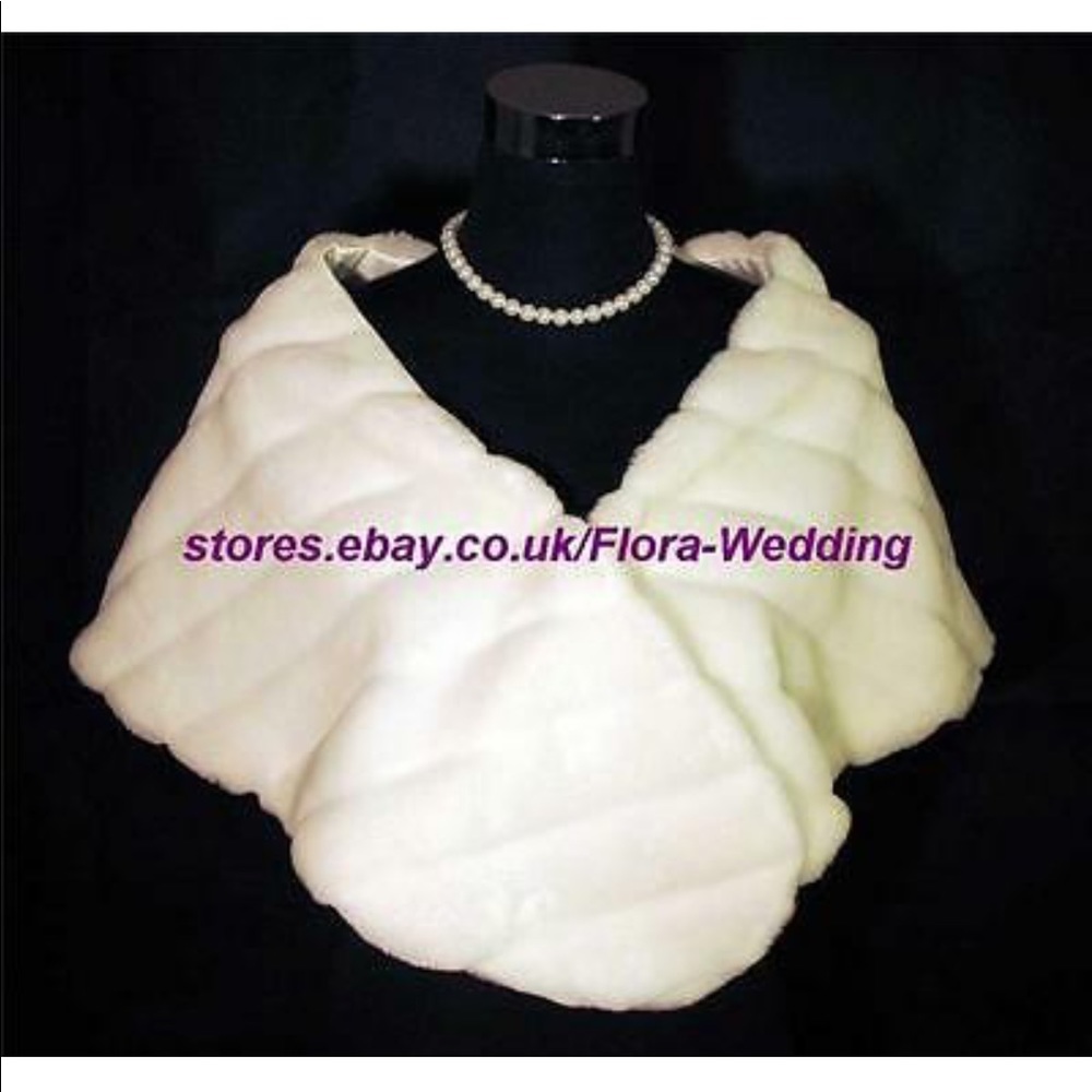*NEW* FAUX FUR SHAWL WRAP SHRUG CAPELET BOLERO